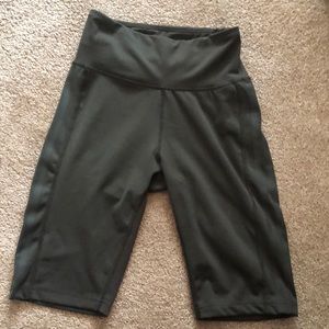Green Adidas bike shorts